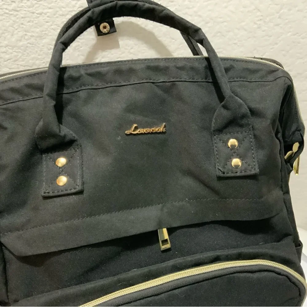 LOVEVOOK Laptop Backpack Women Teacher Nurse Bags, 15.6 inch, Black